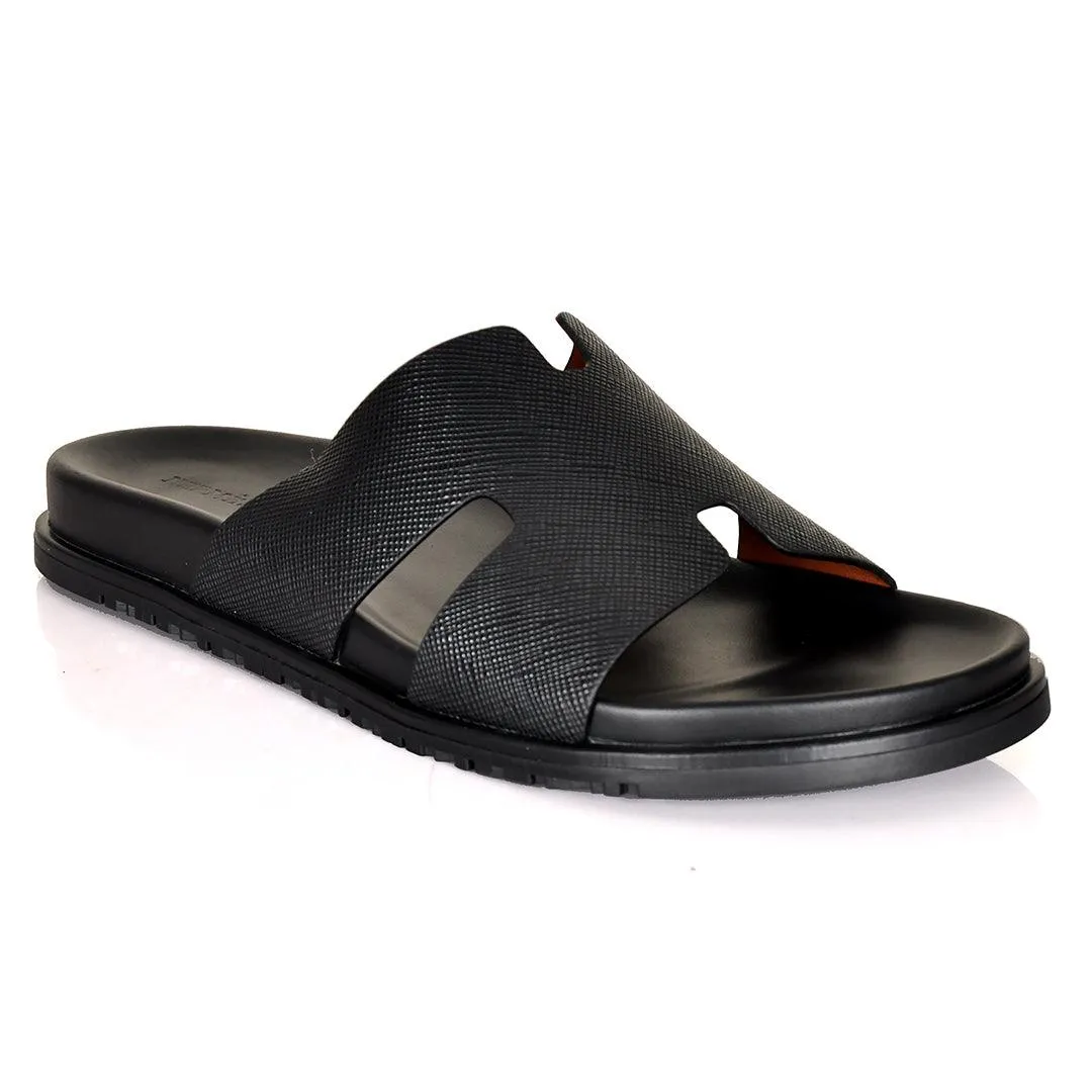 Herm Lightweight Comfort All Seasons Trendy Slippers-Black