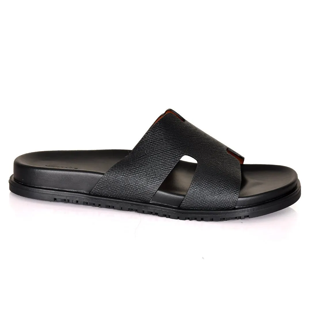 Herm Lightweight Comfort All Seasons Trendy Slippers-Black