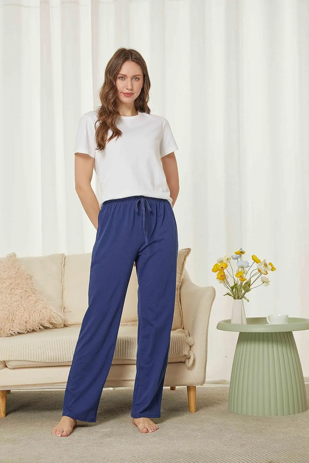 HiddenValor Women's Cotton Knit Loungewear Pajama Pants