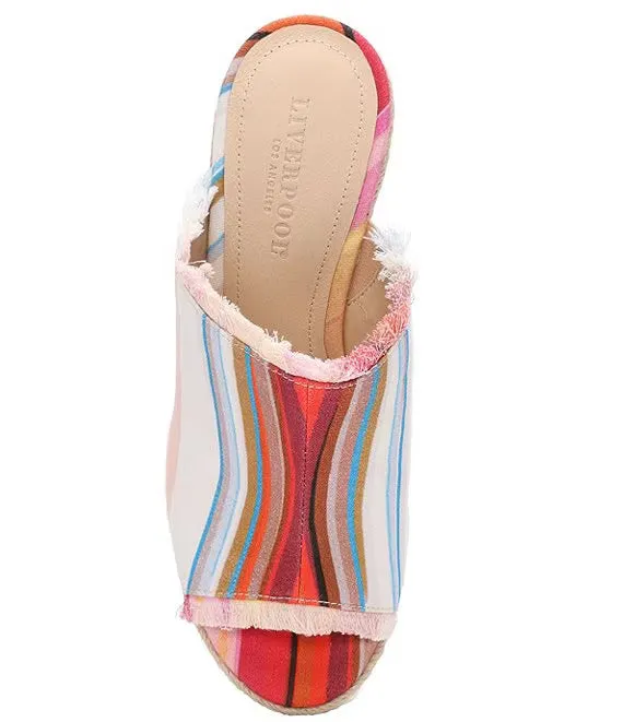 Hollywood Berry Blossom Espadrille Wedge Sandals - Liverpool Los Angeles Style 20449422