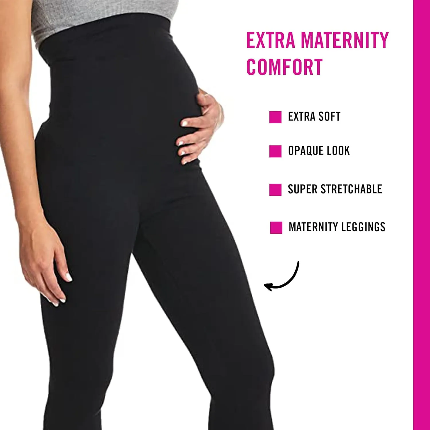 HUE Women's Maternity Cotton Legging