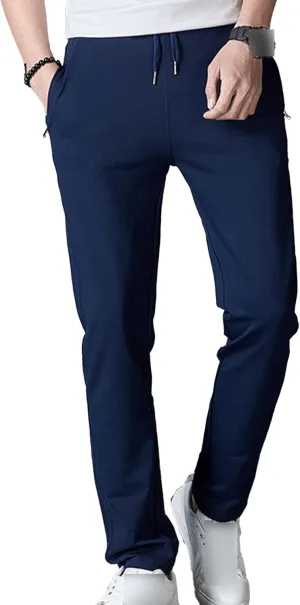 JEShifangjiusu Mens Pants Cargo Joggers Sweatpants Casual Drawstring Waist Beach Pant Slim Fit Chino Trousers With Pockets