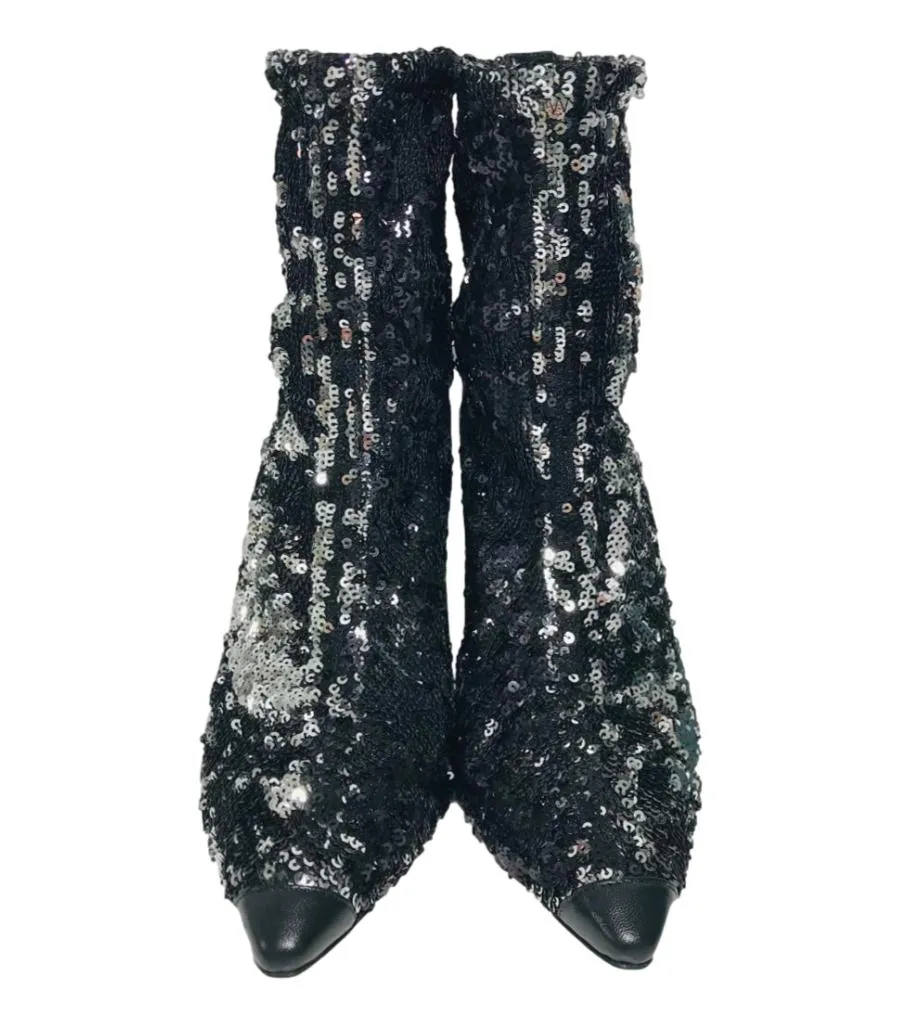 Jimmy Choo Sequin Boots. Size 39