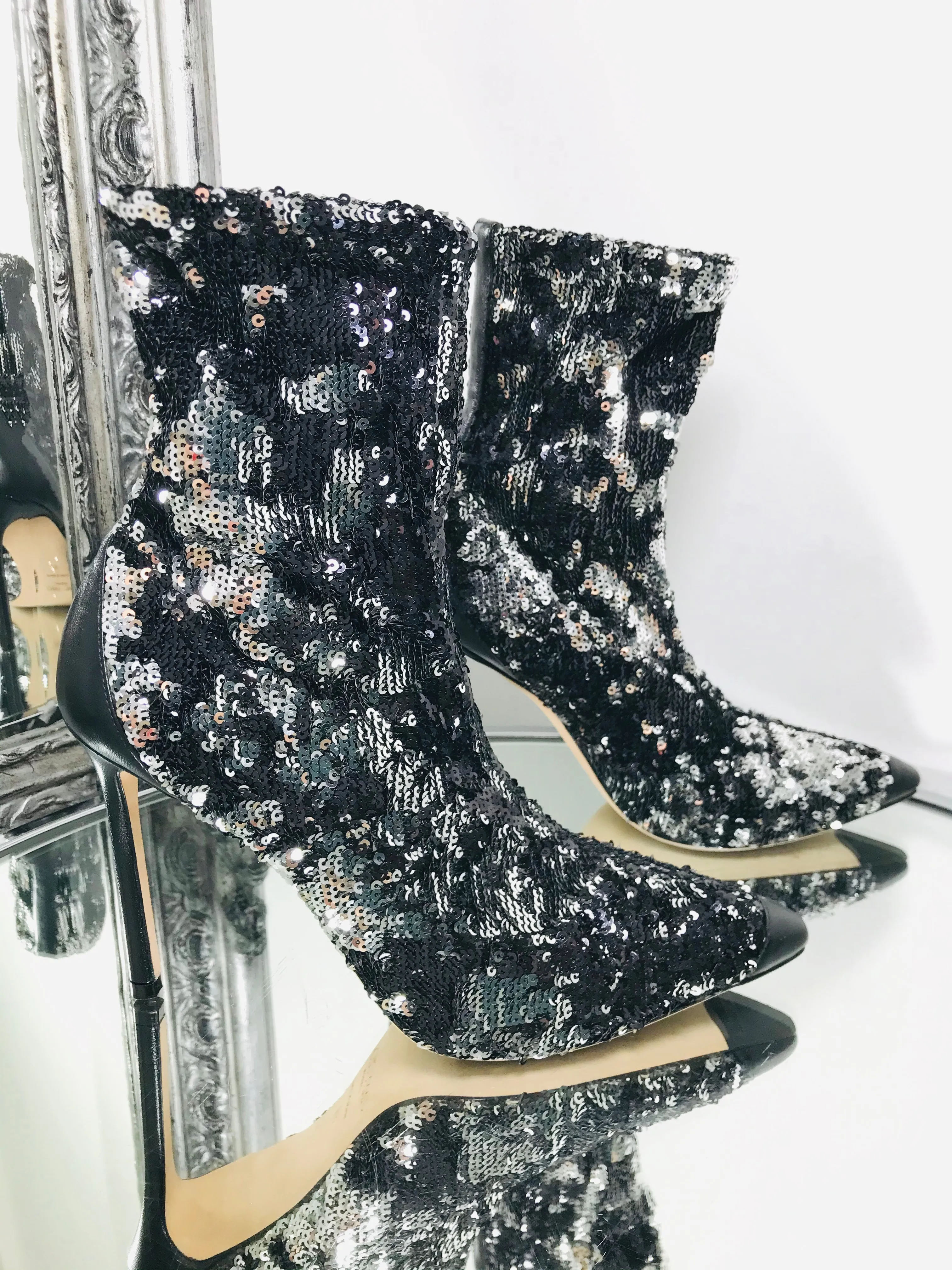 Jimmy Choo Sequin Boots. Size 39