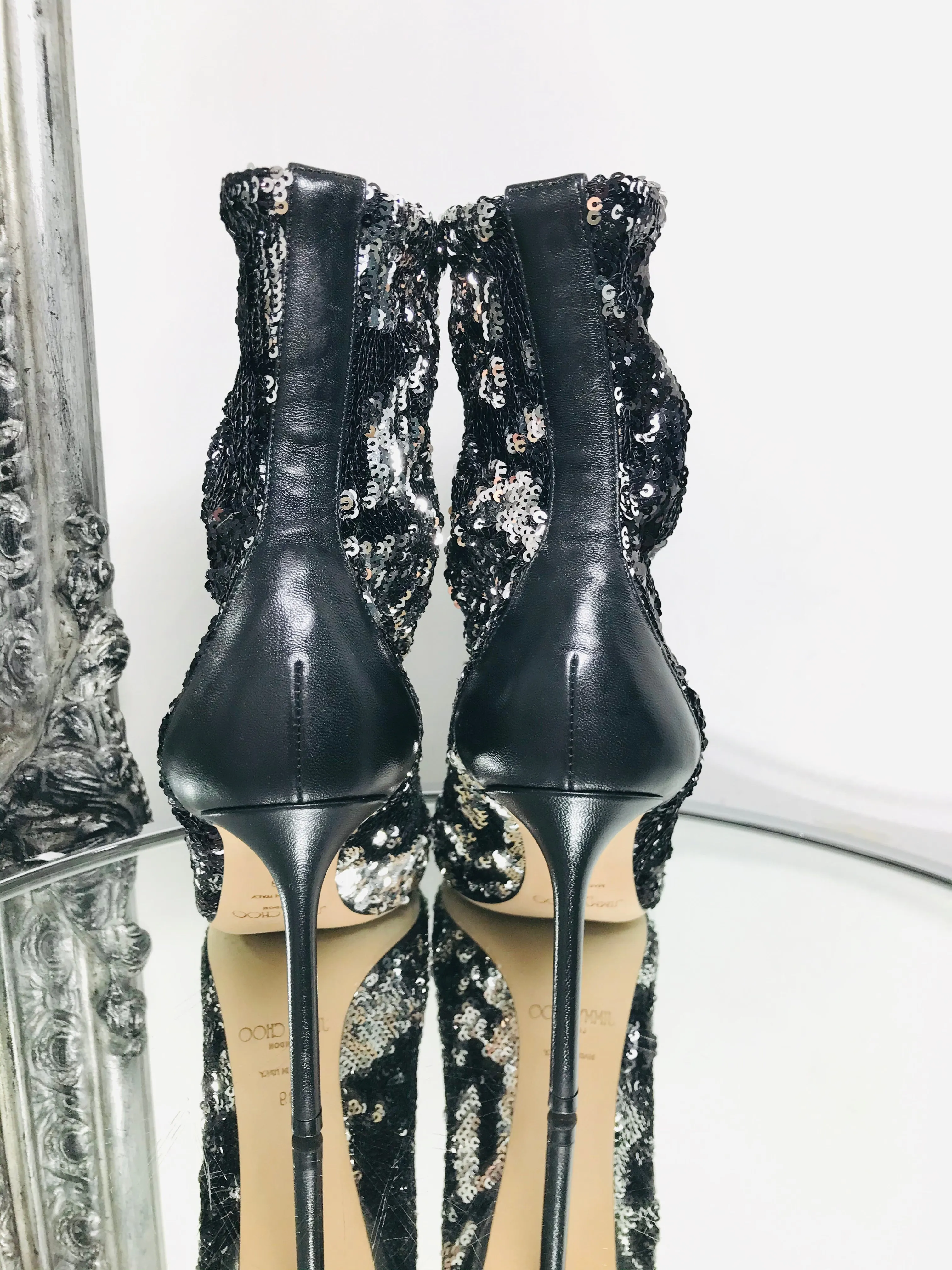 Jimmy Choo Sequin Boots. Size 39