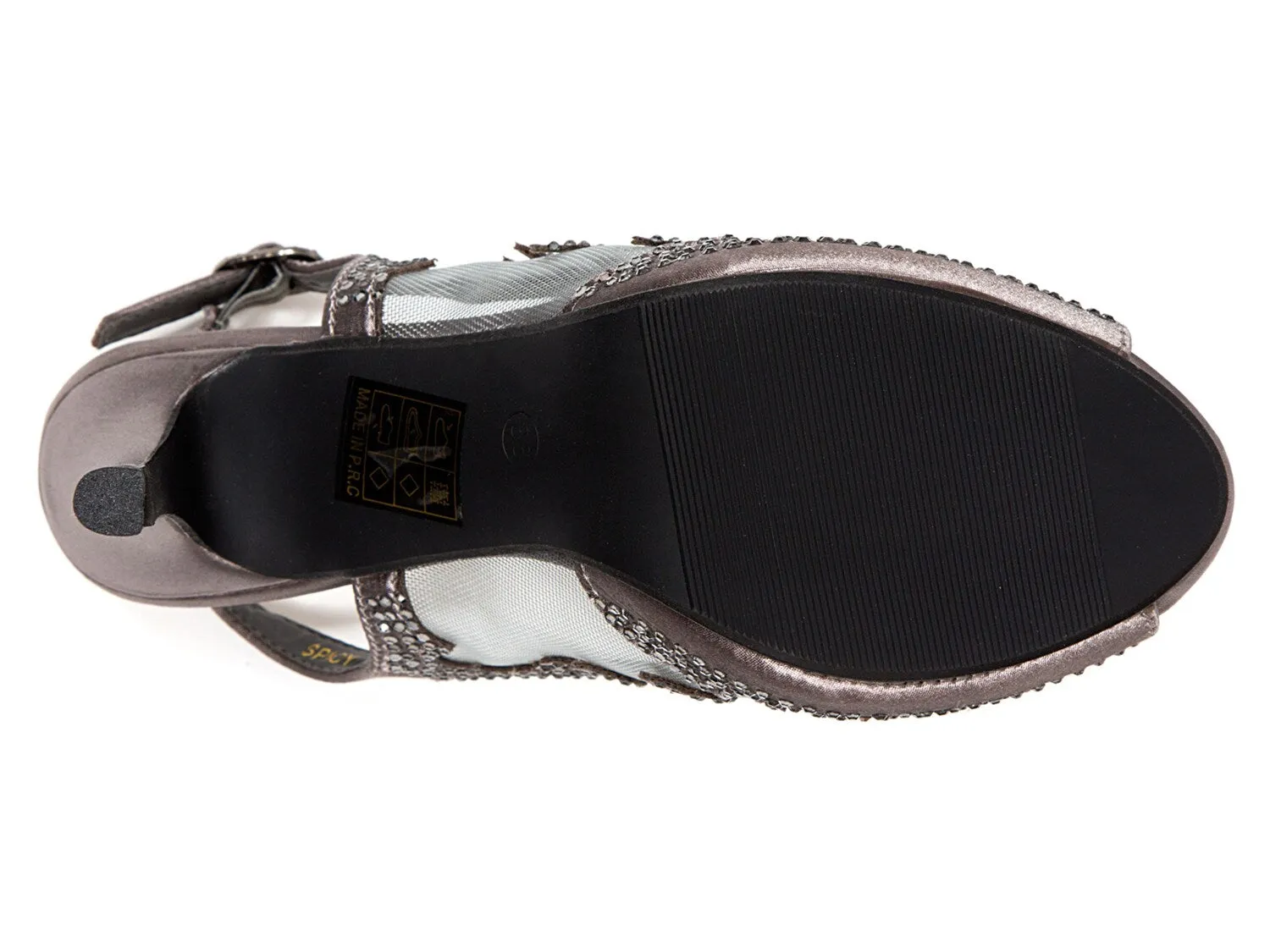 Lady Couture Spicy Sandals, Metallic Pewter