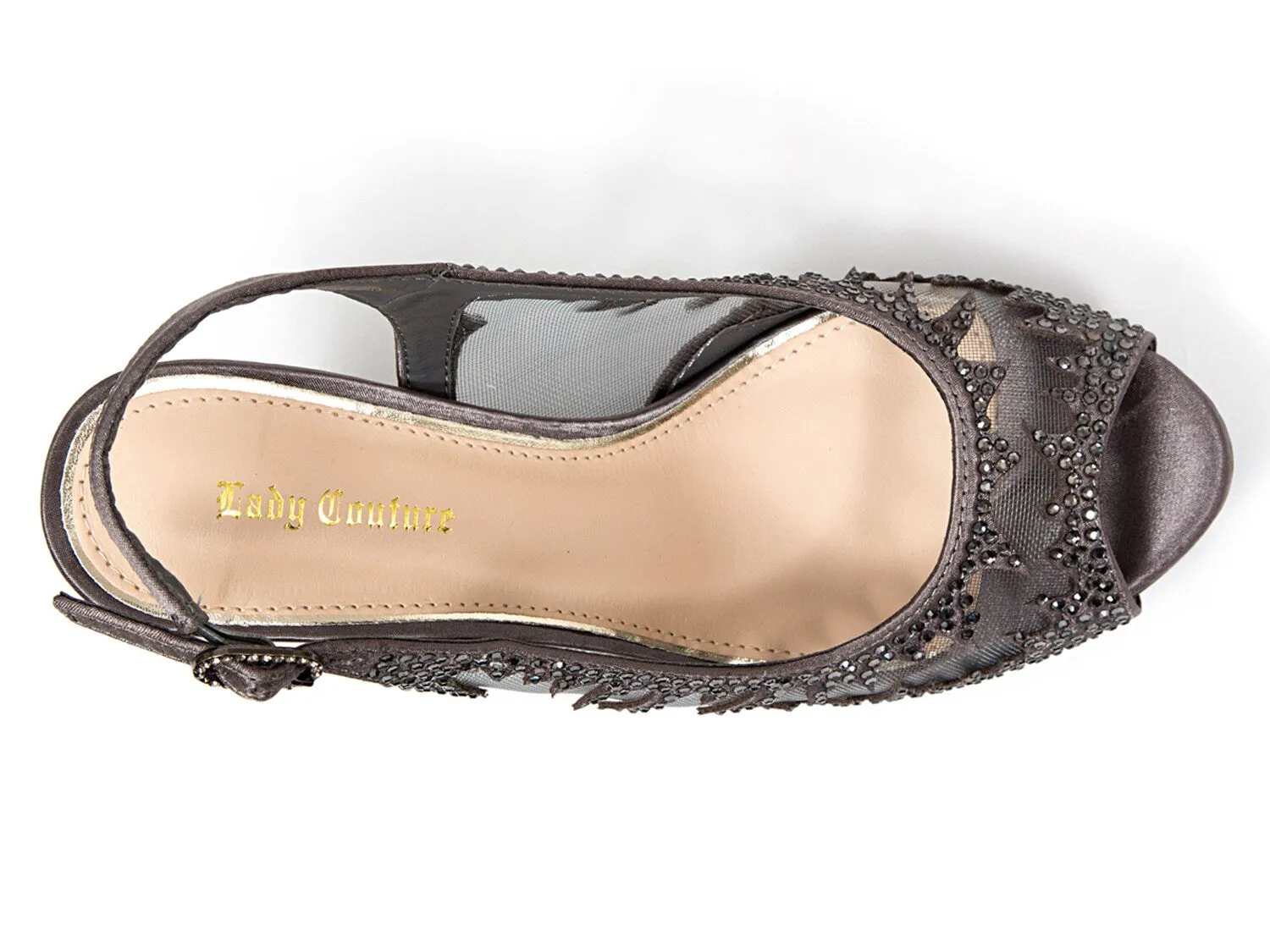 Lady Couture Spicy Sandals, Metallic Pewter