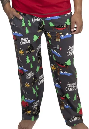 Lazy One Animal Pajama Pants for Men, Men's Separate Bottoms, Lounge Pants, Moose, Bear, Raccoon, Mountians (Happy Camper, XXX-Large)