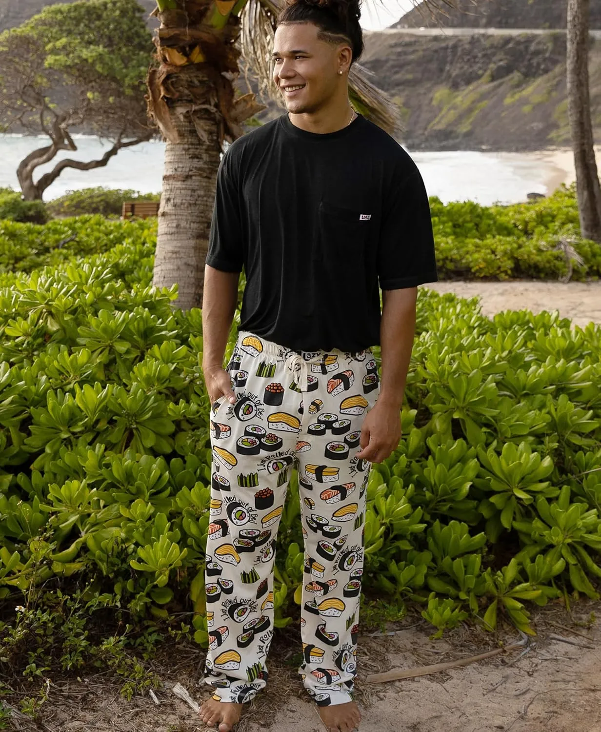 Lazy One Funny Ocean Pajama Pants For Men, Men's Separate Bottoms, Lounge Pants, Fishing PJs