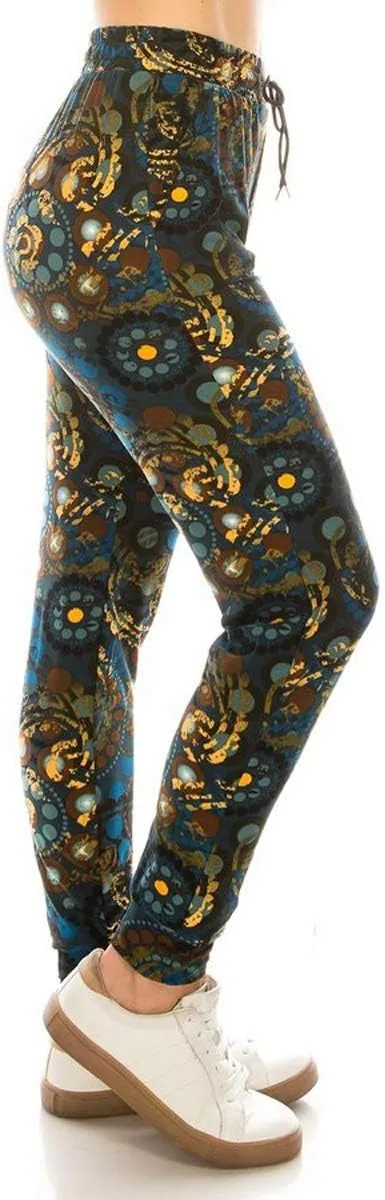 Leggings Depot Premium Women's Joggers Popular Print High Waist Track Pants (S-XL) BAT5