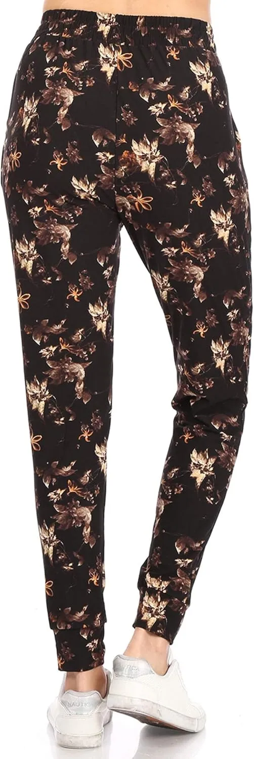 Leggings Depot Premium Women's Joggers Popular Print High Waist Track Pants(S-XL) BAT2