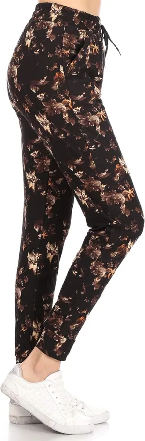 Leggings Depot Premium Women's Joggers Popular Print High Waist Track Pants(S-XL) BAT2