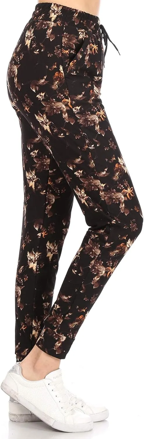 Leggings Depot Premium Women's Joggers Popular Print High Waist Track Pants(S-XL) BAT2