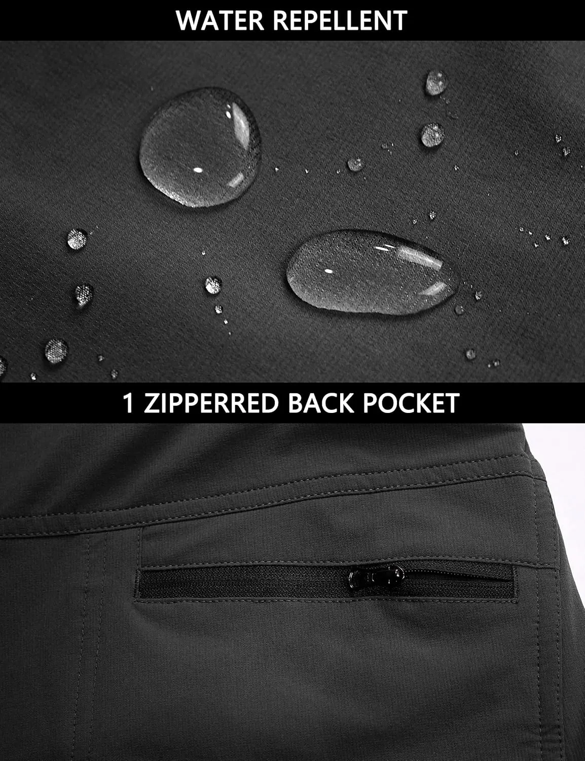 Little Donkey Andy Men's Quick Dry UPF 50  Cargo Pants, Stretch Lightweight Outdoor Hiking Pants