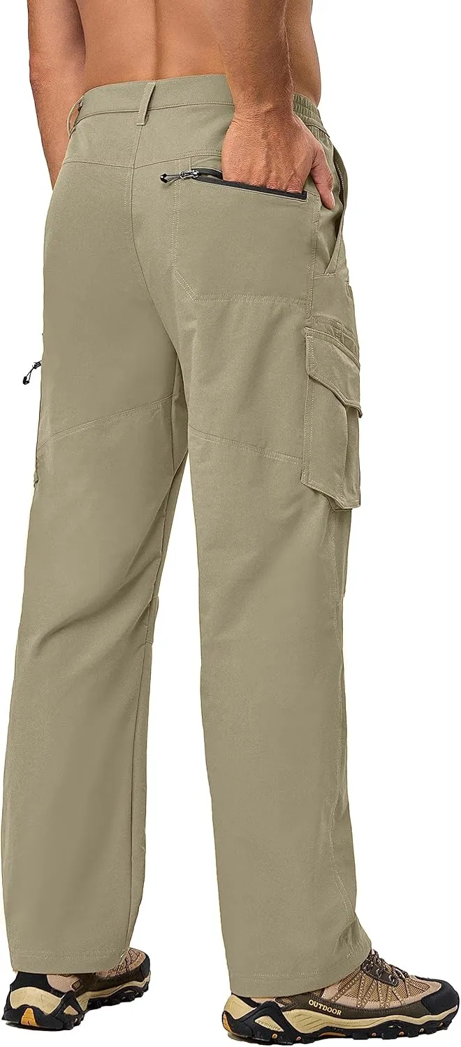 Little Donkey Andy Men's Quick Dry UPF 50  Cargo Pants, Stretch Lightweight Outdoor Hiking Pants
