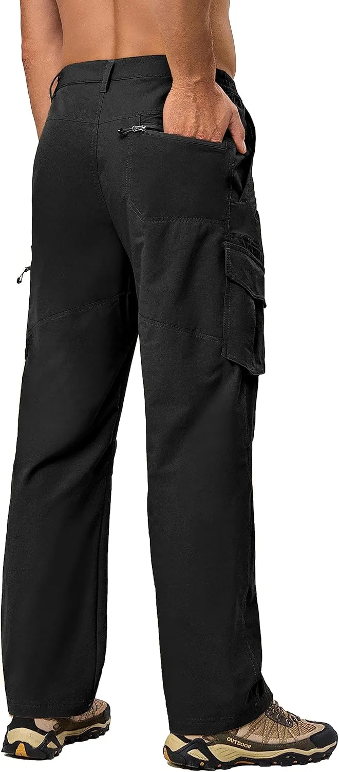 Little Donkey Andy Men's Quick Dry UPF 50  Cargo Pants, Stretch Lightweight Outdoor Hiking Pants