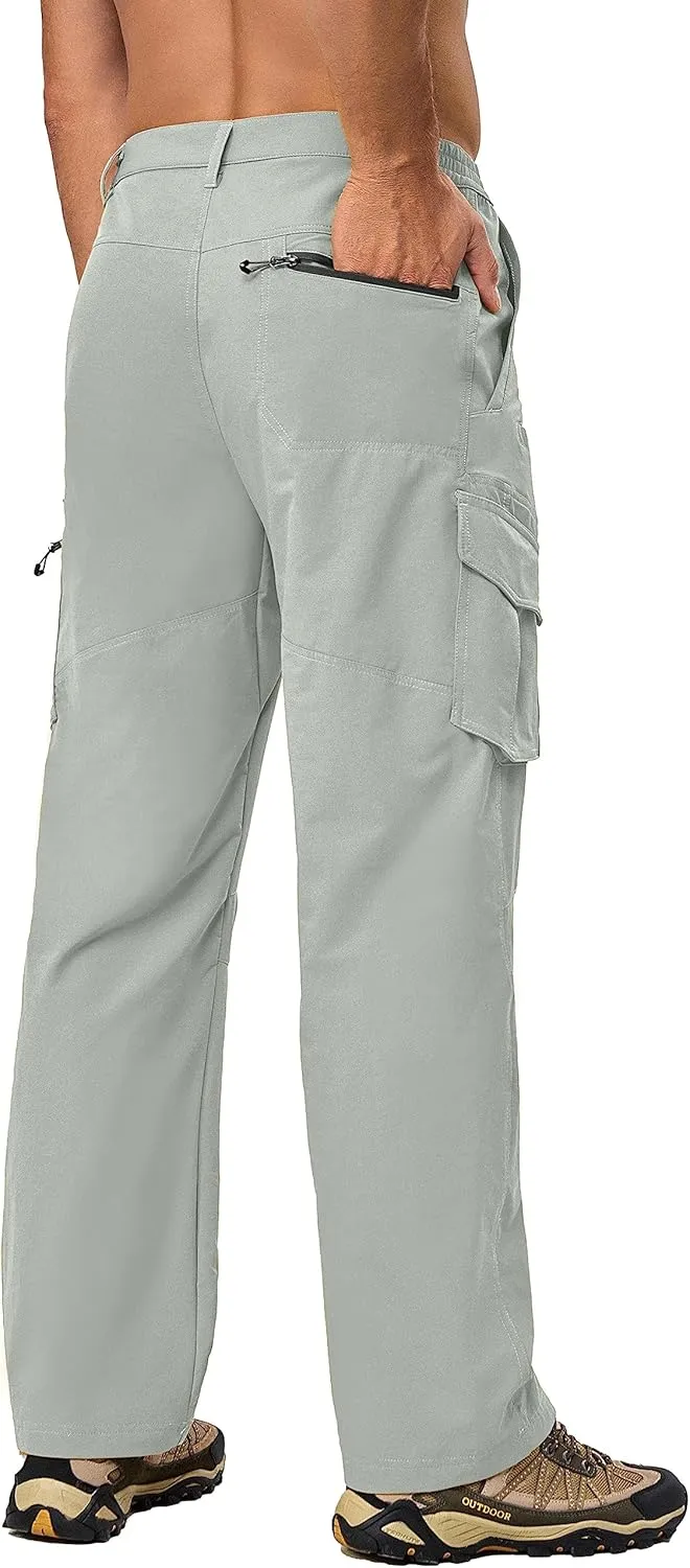 Little Donkey Andy Men's Quick Dry UPF 50  Cargo Pants, Stretch Lightweight Outdoor Hiking Pants