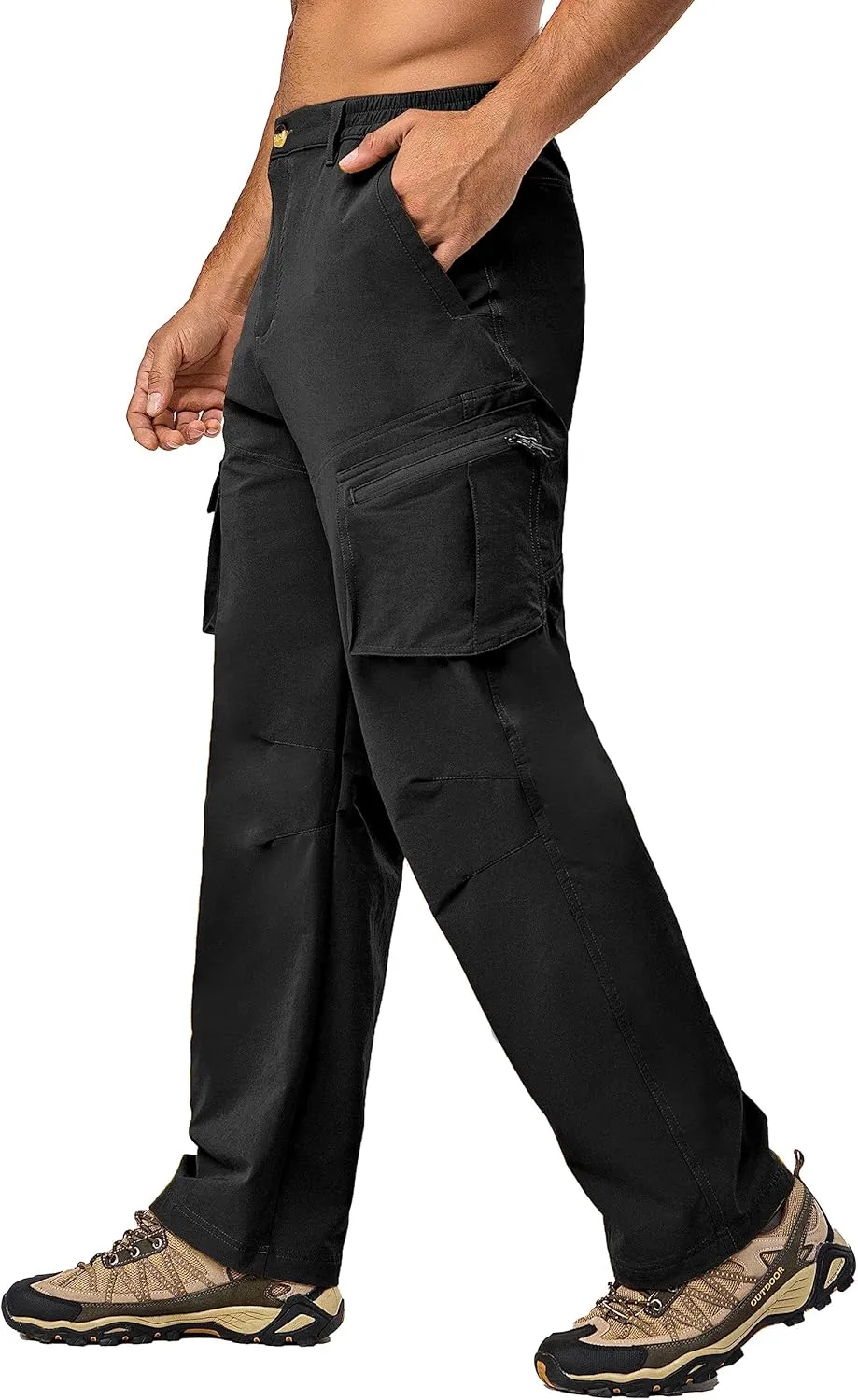 Little Donkey Andy Men's Quick Dry UPF 50  Cargo Pants, Stretch Lightweight Outdoor Hiking Pants