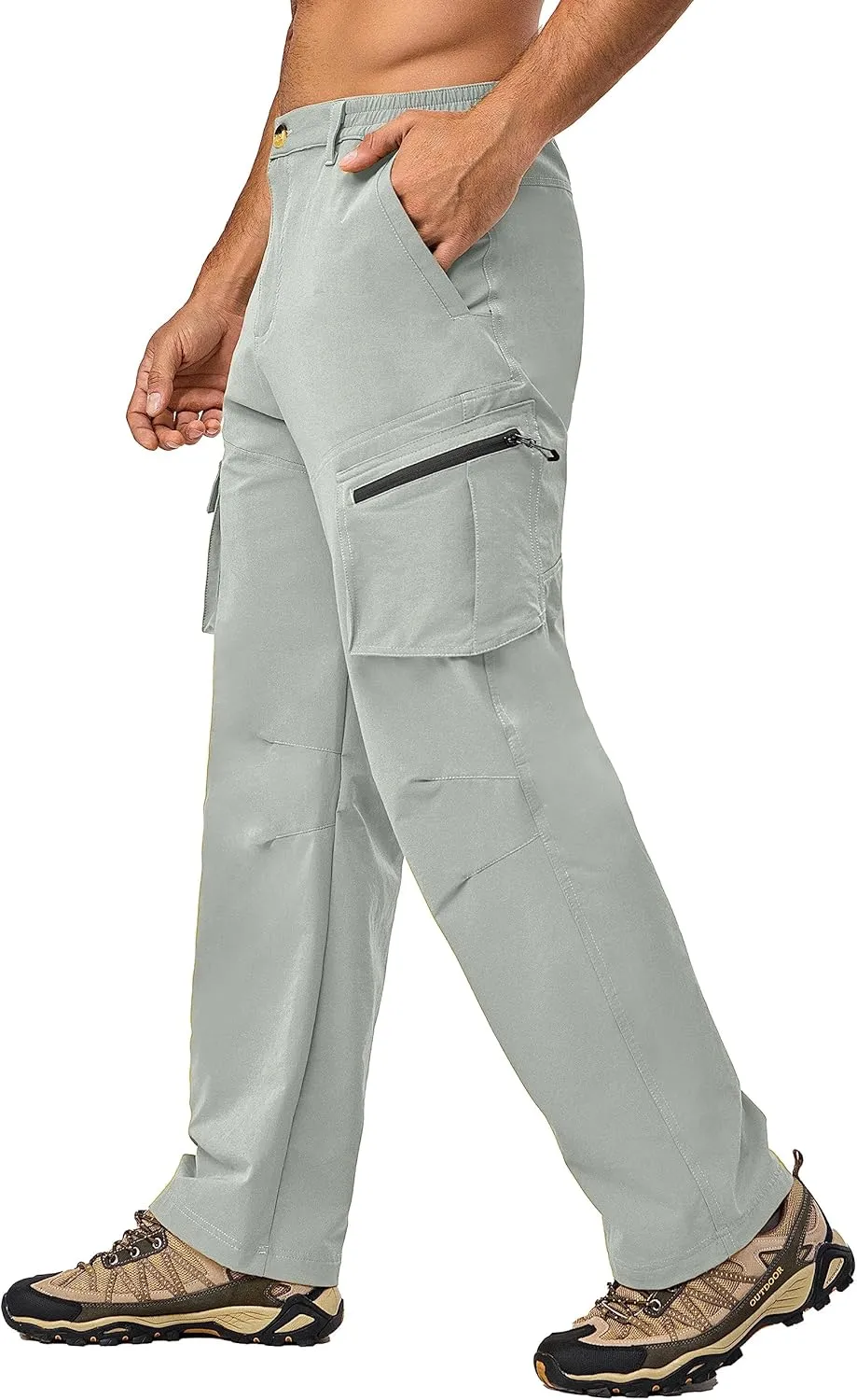 Little Donkey Andy Men's Quick Dry UPF 50  Cargo Pants, Stretch Lightweight Outdoor Hiking Pants