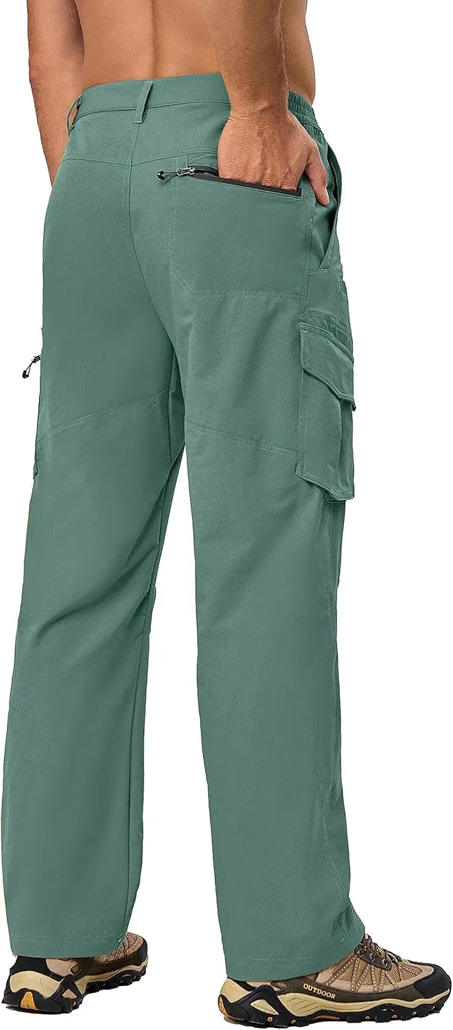 Little Donkey Andy Men's Quick Dry UPF 50  Cargo Pants, Stretch Lightweight Outdoor Hiking Pants