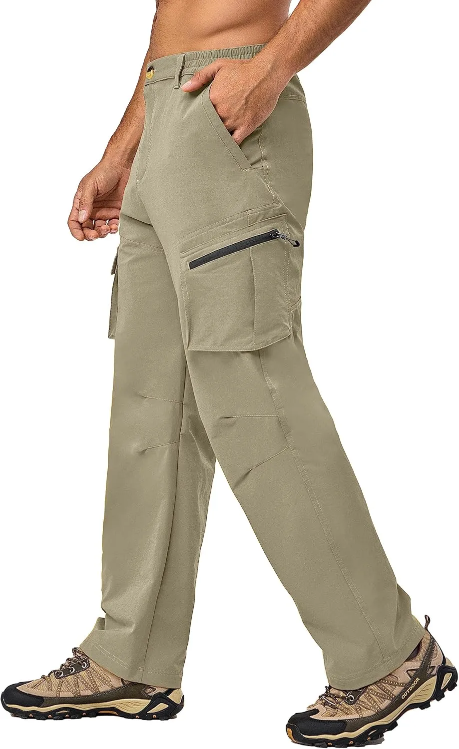 Little Donkey Andy Men's Quick Dry UPF 50  Cargo Pants, Stretch Lightweight Outdoor Hiking Pants