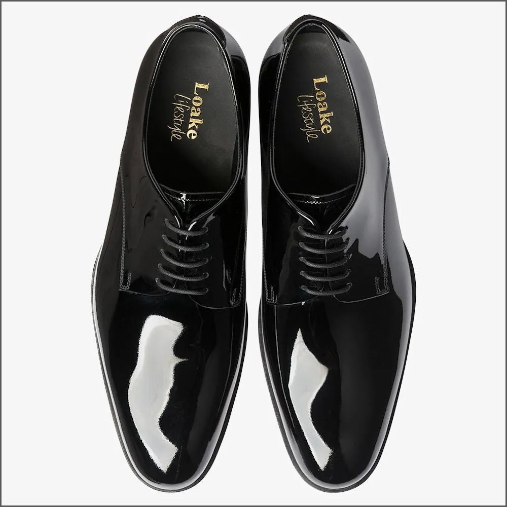 Loake Patent Black Leather Dress Shoe--