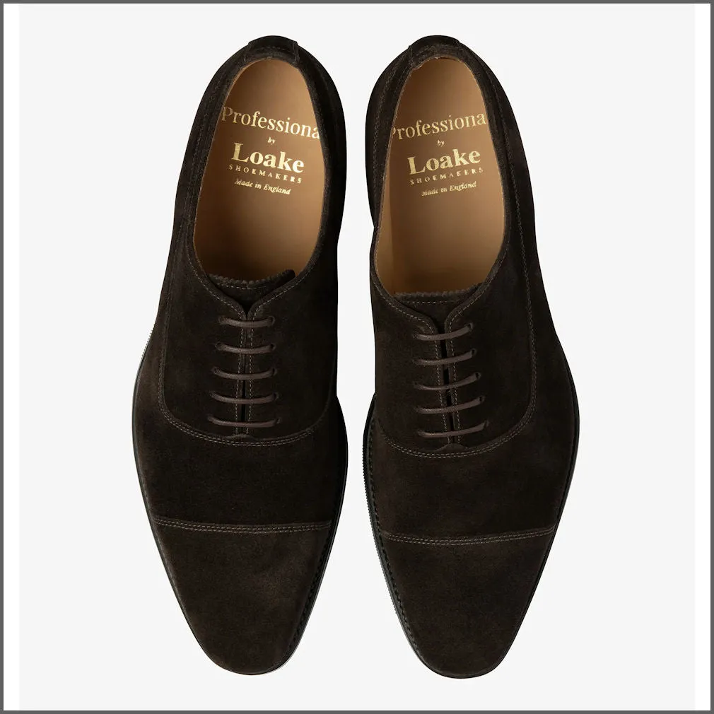 Loake Trueman Dark Brown Suede--