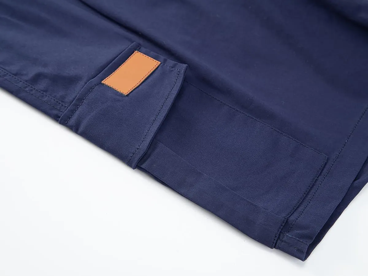 Mens Casual Twill Cargo Shorts Cotton Drawstring Classic Cargo Stretch Short with 6 Pockets