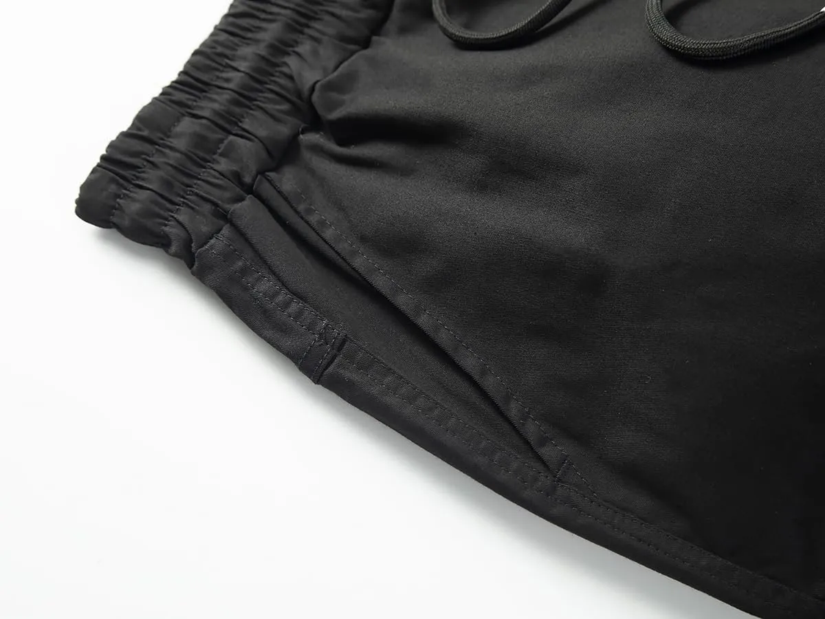 Mens Casual Twill Cargo Shorts Cotton Drawstring Classic Cargo Stretch Short with 6 Pockets