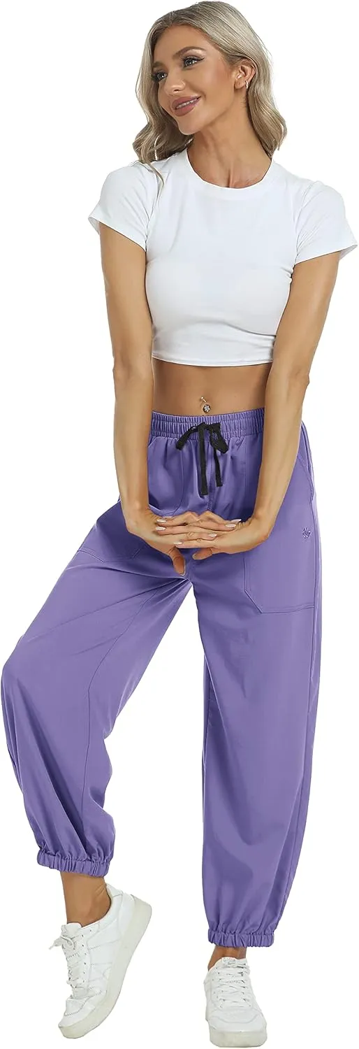 MoFiz Women's Hiking Pants Long Comfy Casual Pants Big Pocket Loose Athletic Pants Quick Dry Outdoor
