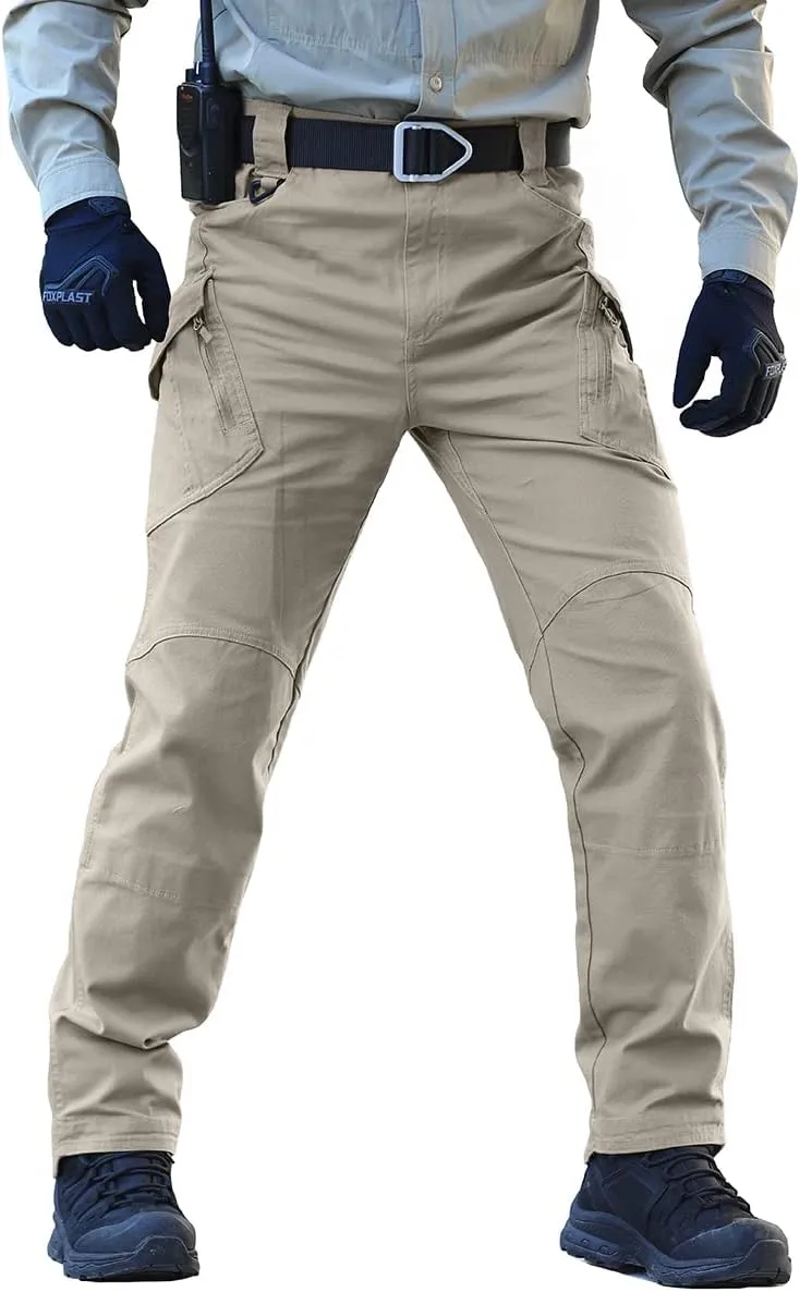 NAVEKULL Men's Military Cargo Tactical Pants Ripstop Lightweight Cotton Stretch Combat Outdoor Hiking Pants