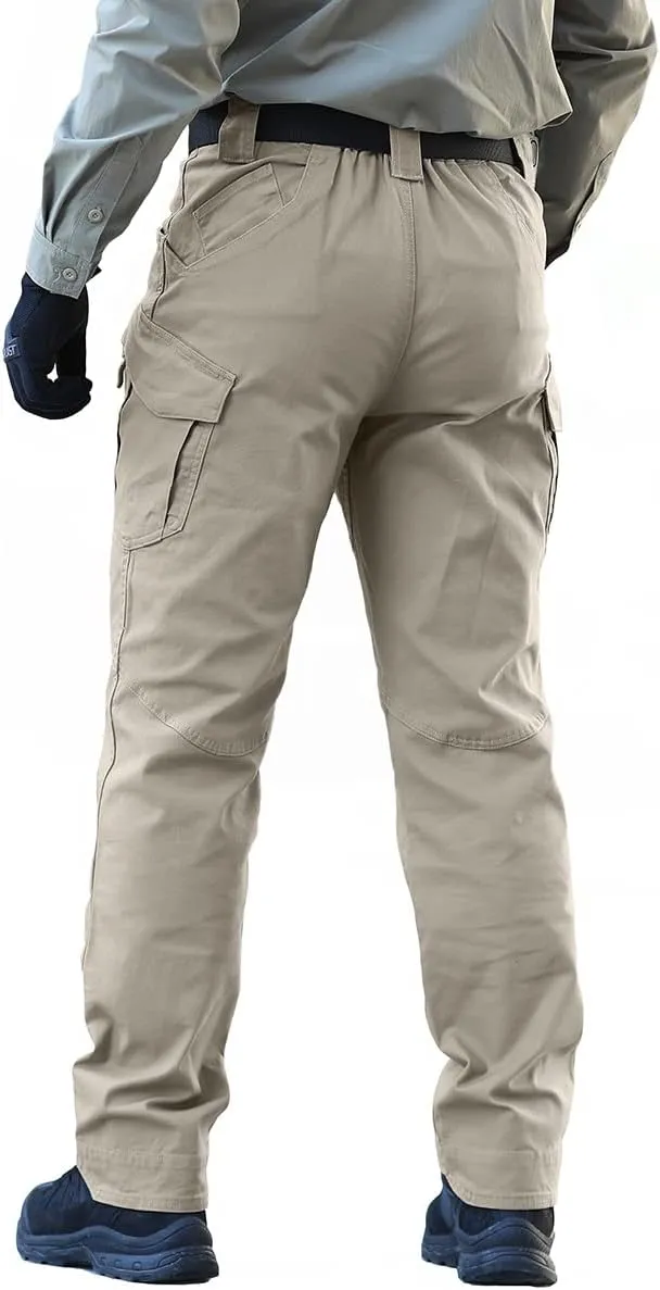 NAVEKULL Men's Military Cargo Tactical Pants Ripstop Lightweight Cotton Stretch Combat Outdoor Hiking Pants