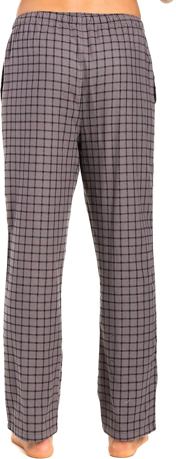 Noble Mount Twin Boat Mens Pajama Pants - 100% Cotton Flannel Mens Lounge Pants