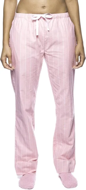 Noble Mount Womens Pajama Pants - 100% Cotton Flannel Lounge Pants with Pockets & Drawstring