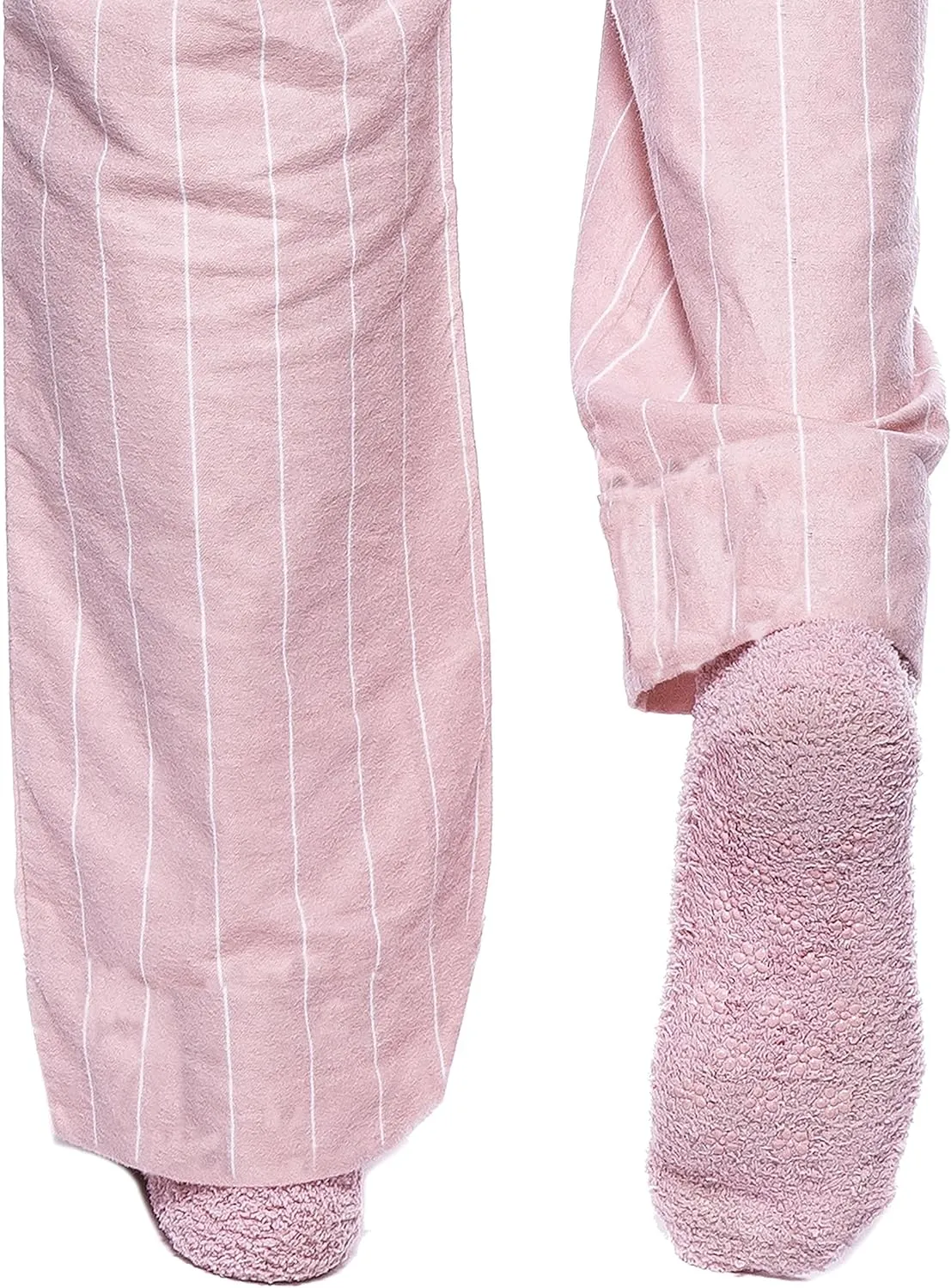 Noble Mount Womens Pajama Pants - 100% Cotton Flannel Lounge Pants with Pockets & Drawstring