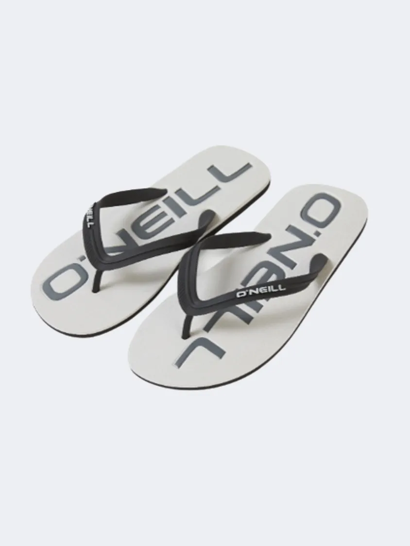 O&#39;Neill Profile Logo Men Beach Slippers Glacier Grey