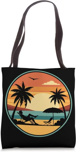 Palm, Beach, Ocean, Chill and Sun Tote Bag