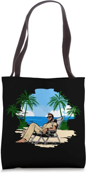 Palm, Beach, Ocean, Chill and Sun Tote Bag