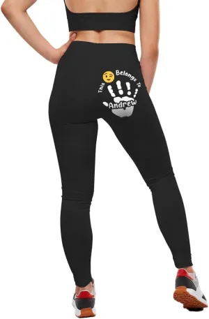 Pawfect House Custom Name Leggings with Funny Quote, Mother's Day Birthday Gifts for Women Her, Personalized Funny Leggings for Wife, Naughty Gifts from Husband, Gift for Girlfriend from Boyfriend