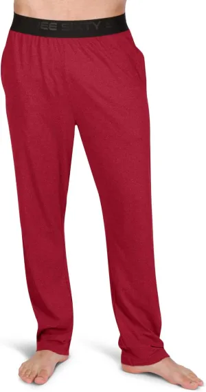 Performance Dry Fit Pajama Pants for Men - Stretch Lounge Pjs with Pockets, Tapered Fit, Solid