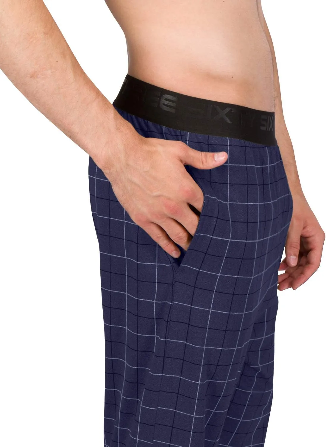 Performance Dry Fit Pajama Pants for Men - Stretch Lounge Pjs with Pockets, Tapered Fit, Solid