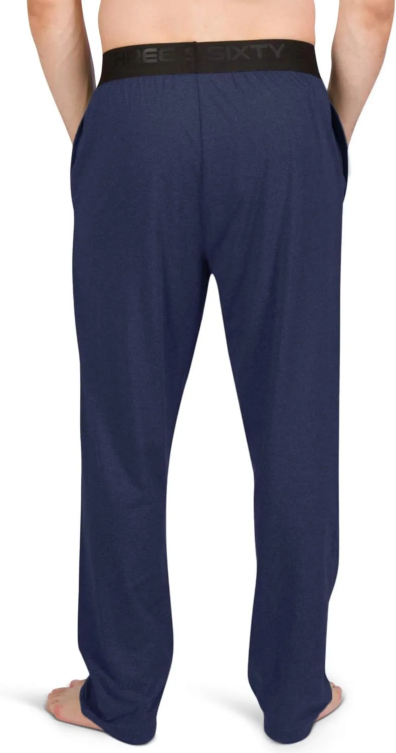 Performance Dry Fit Pajama Pants for Men - Stretch Lounge Pjs with Pockets, Tapered Fit, Solid
