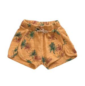 Play UP - Palm Baby Shorties in Mustard