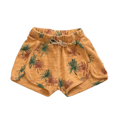 Play UP - Palm Baby Shorties in Mustard