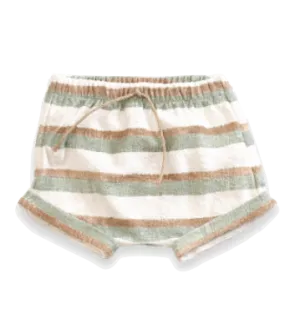 Play UP - Striped Baby Shorties in Cream