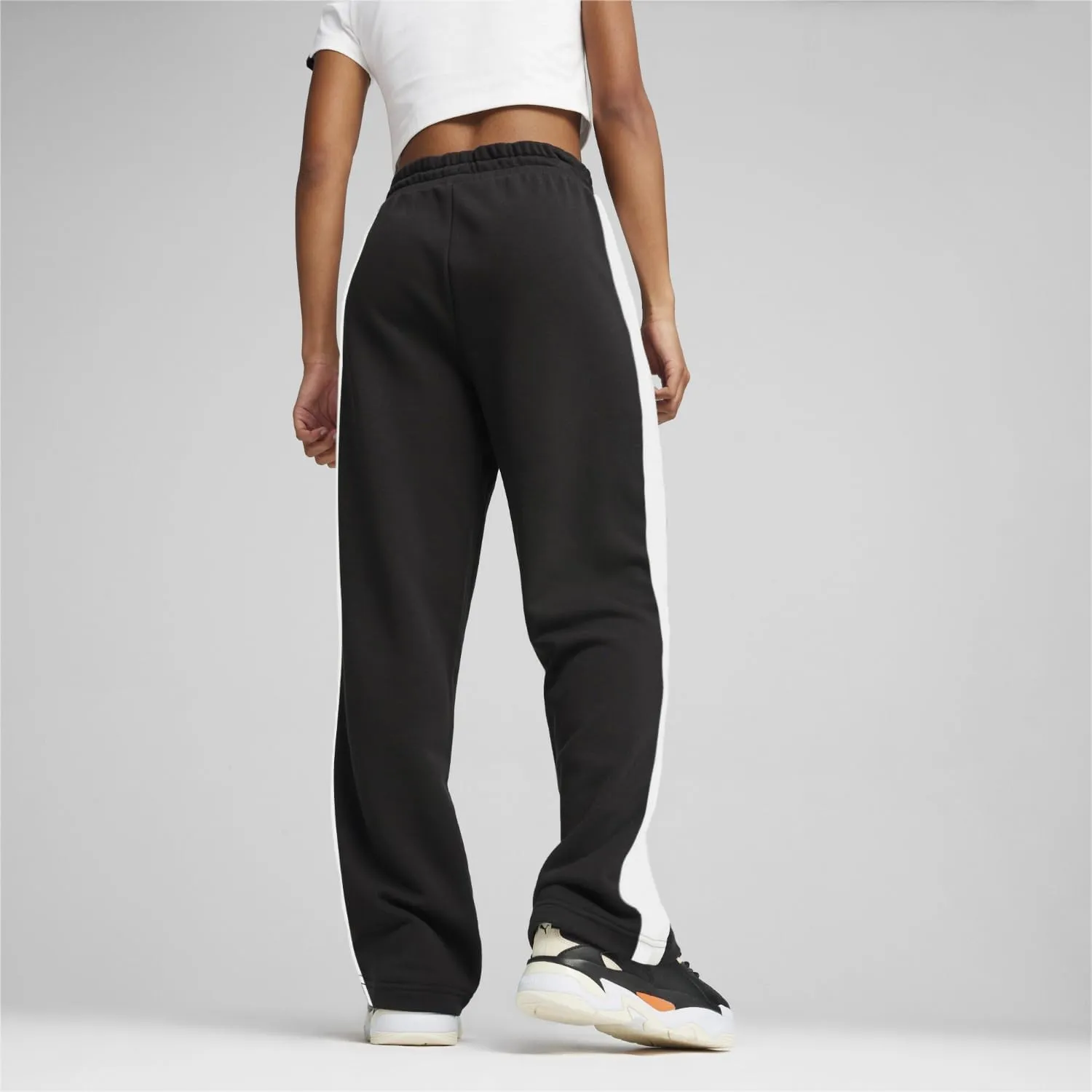 PUMA Women's Iconic T7 French Terry Straight Leg Track Pants