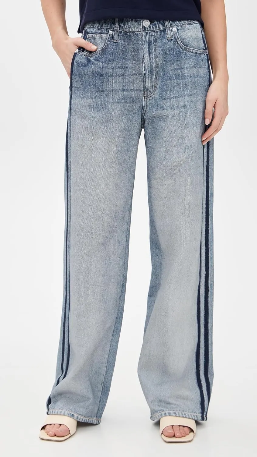 rag & bone Women's Miramar Wide Leg Track Pants