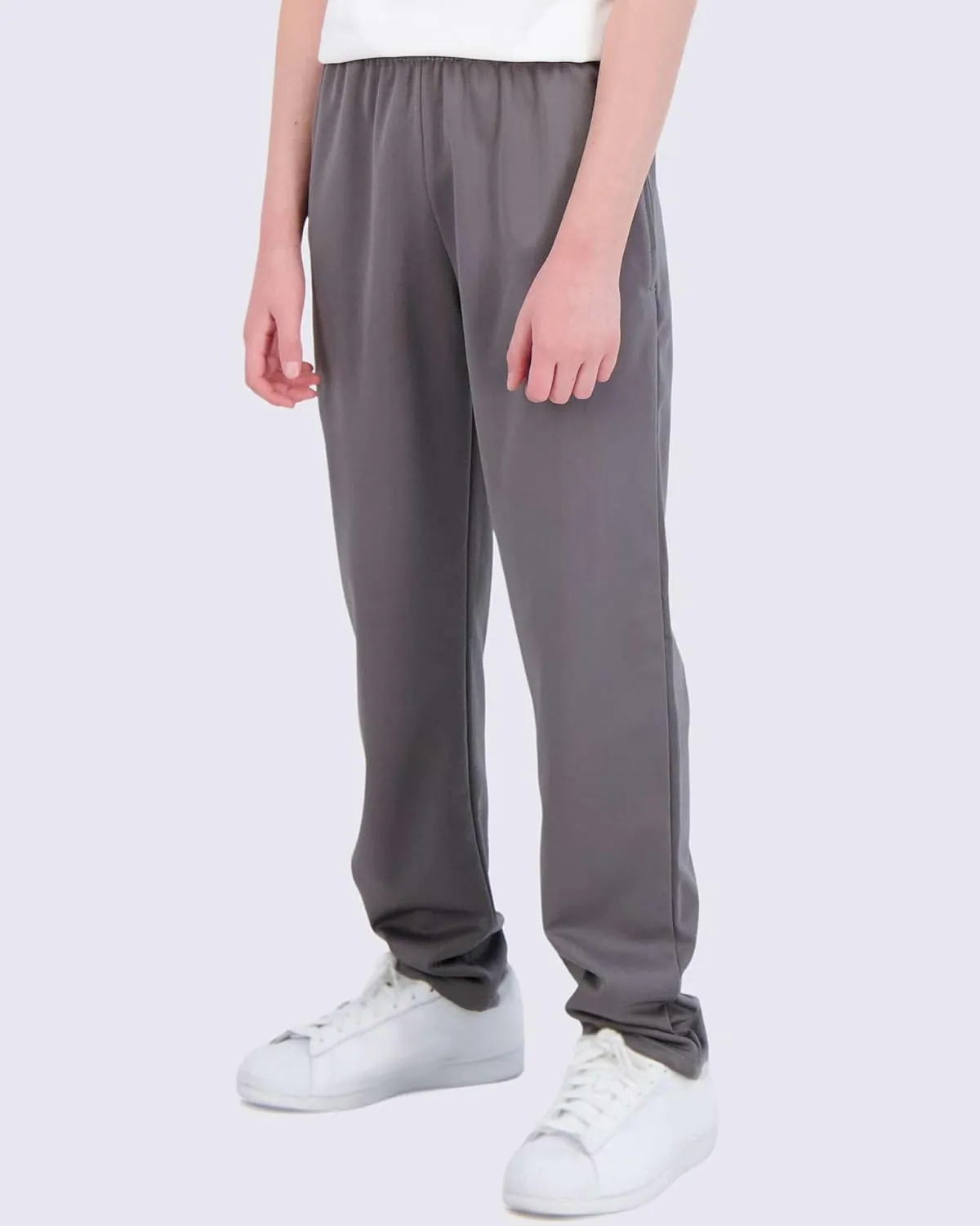 Real Essentials 3 Pack: Boys' Tricot Open Bottom Fleece-Lined Sweatpants with Pockets