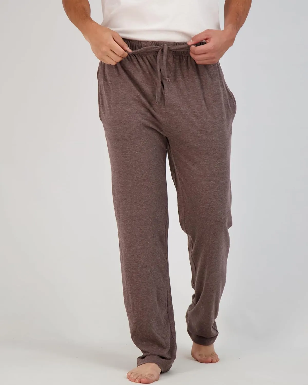 Real Essentials 3 Pack: Men's Pajama Pants - Knit Cotton Flannel Plaid Lounge Bottoms (Available In Big & Tall)