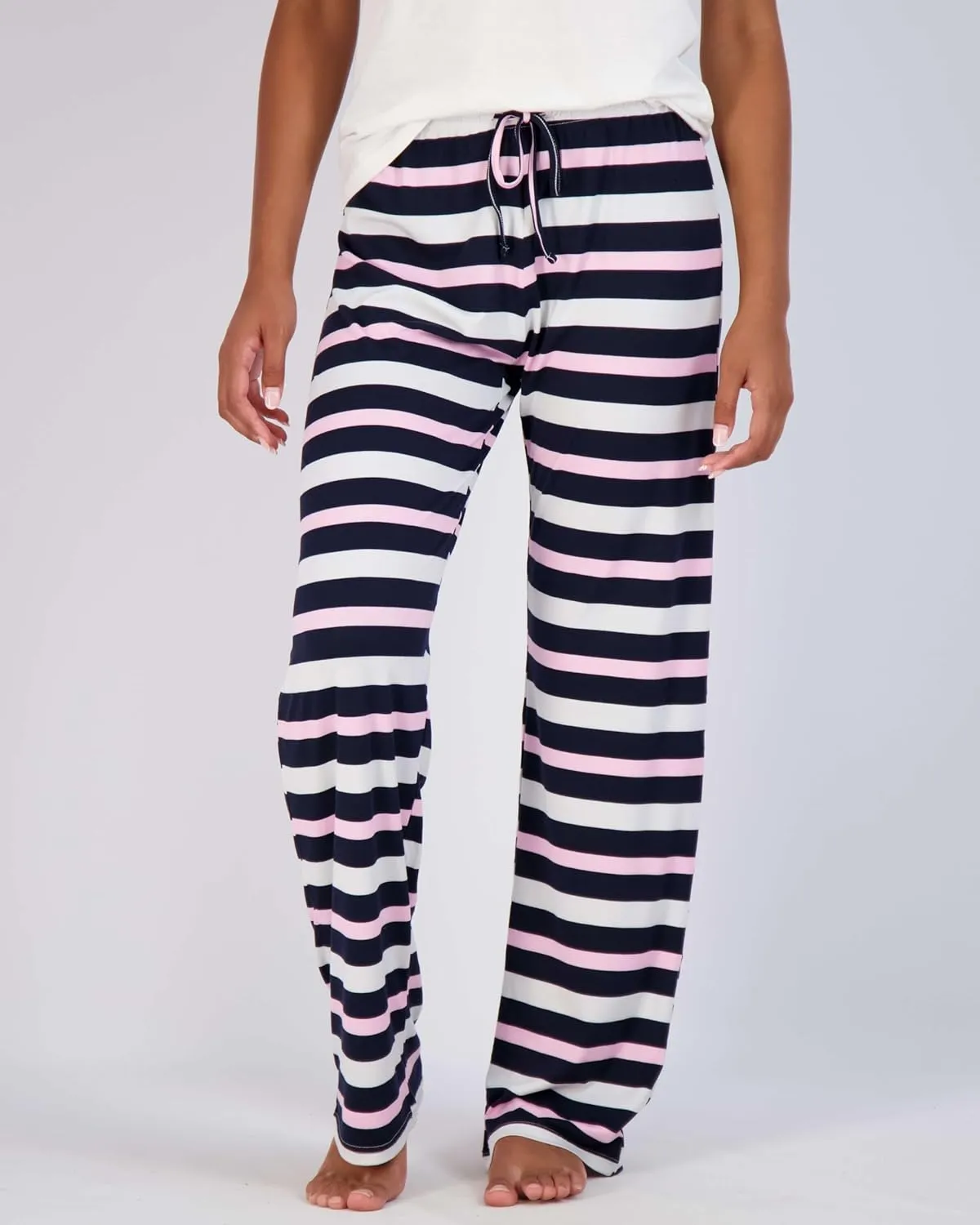 Real Essentials 3 Pack: Womens Ultra-Soft Comfy Pajama Lounge Pants Sleepwear (Available in Plus Size)